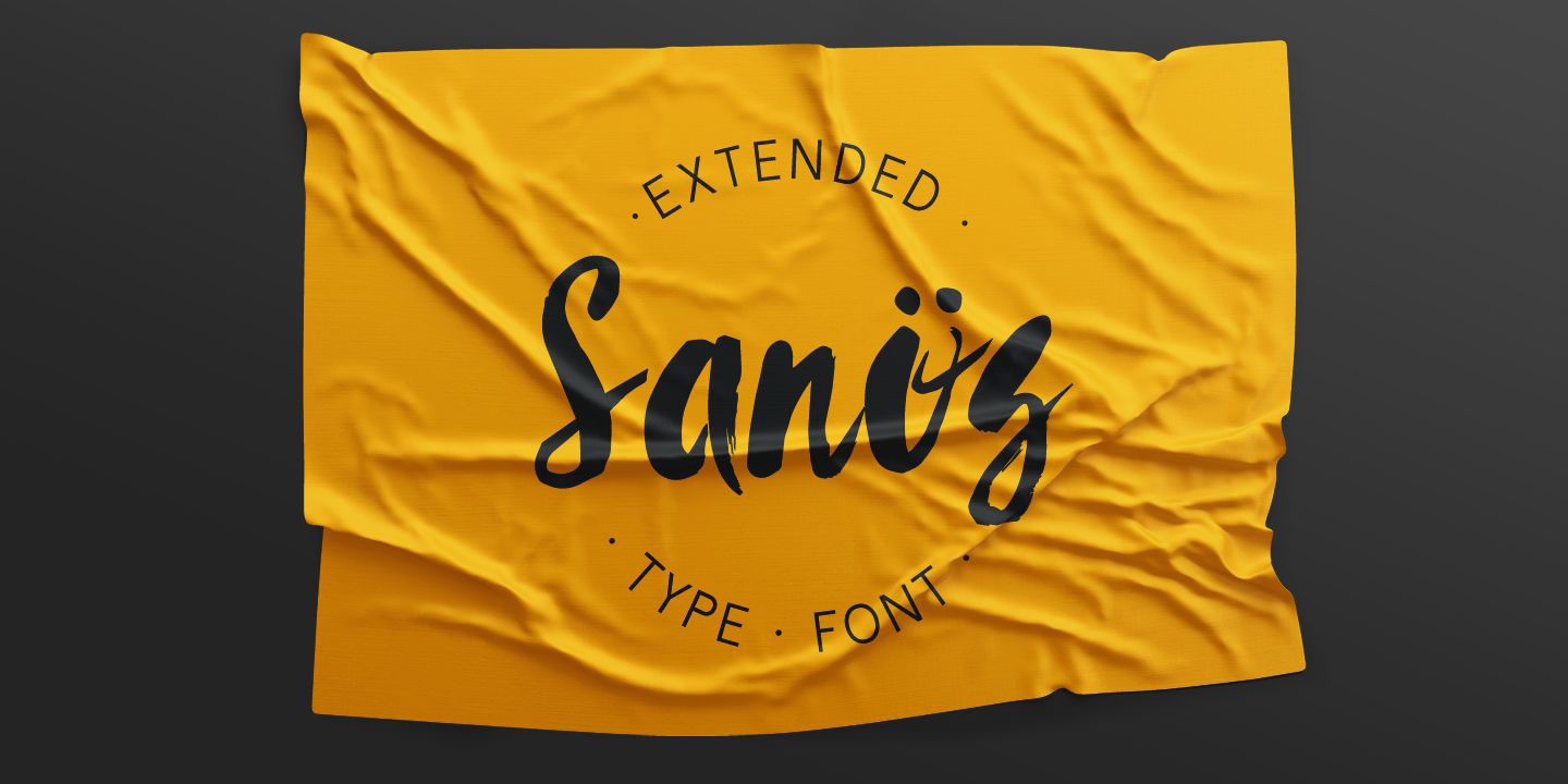 Przykład czcionki Sanos Extended